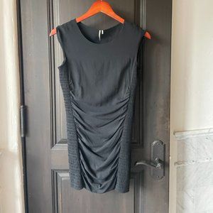 IRO Gathered Side Panels Black Dress Size 0